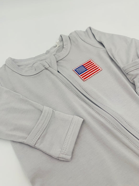 USA Zippered Footie