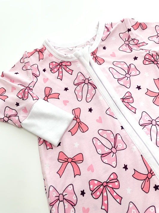 Pink Bow Coverall