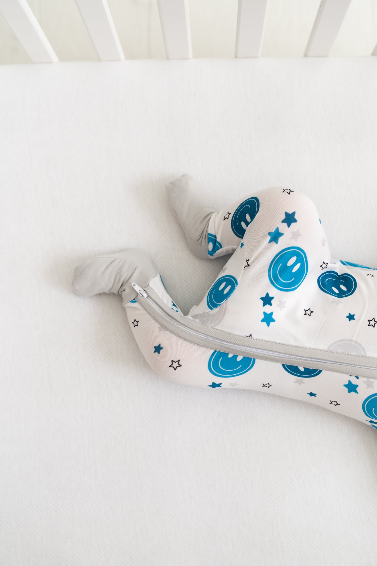 Blue Smiley Coverall