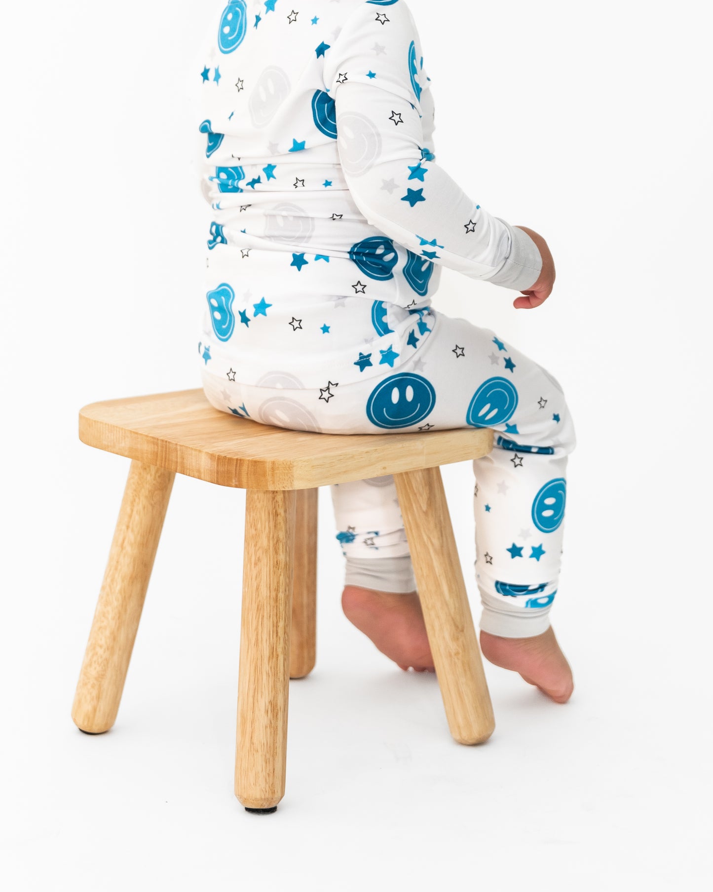 Two Piece Blue Smiley Set