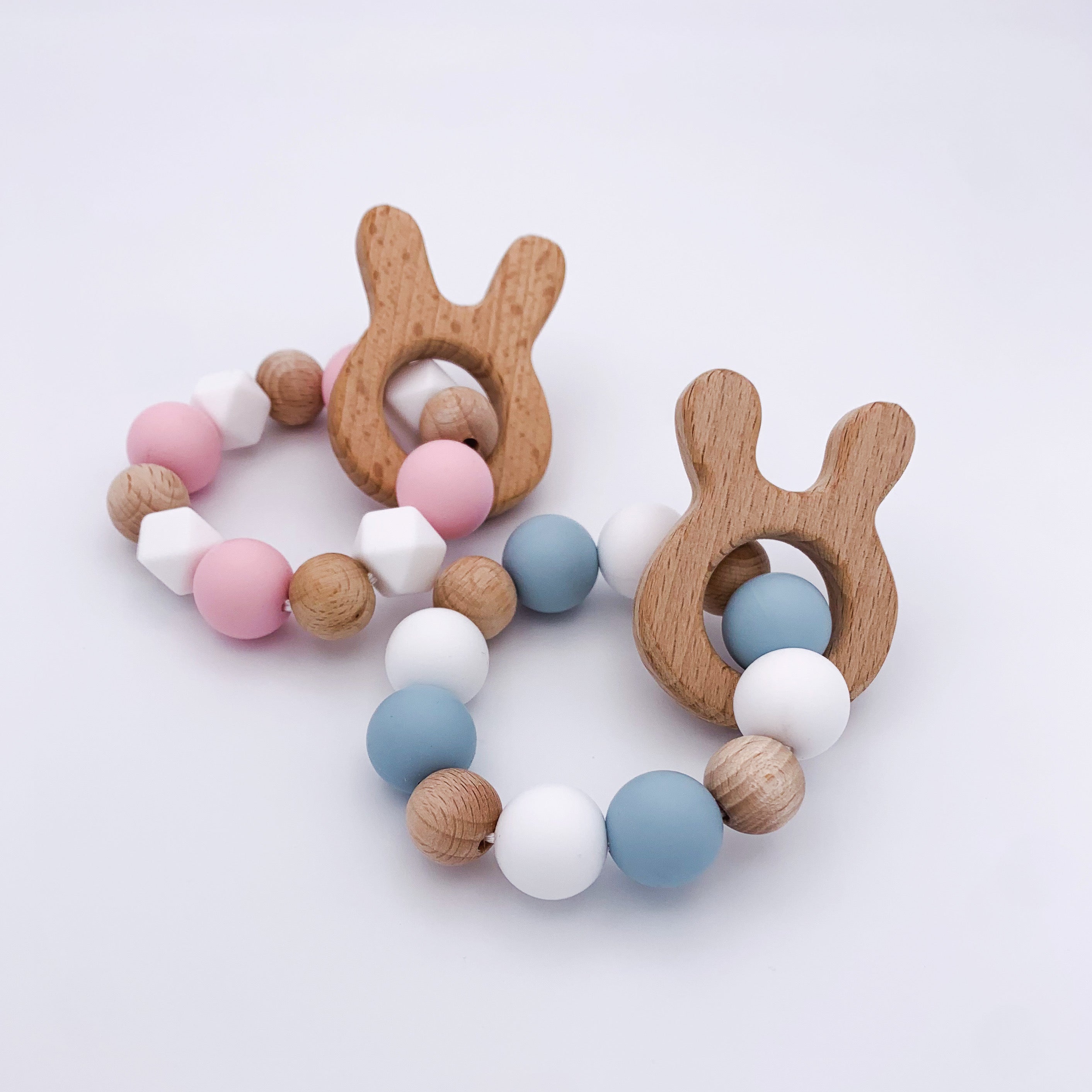 Small Baby Rattle Small Bunny Silicone Teething Rattle – Little Starbeams