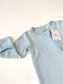 Powder Blue Zippered Footie